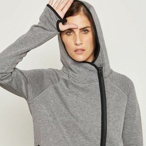 Nike Women's Tech Pack Grey/Black Athletic Hoodie